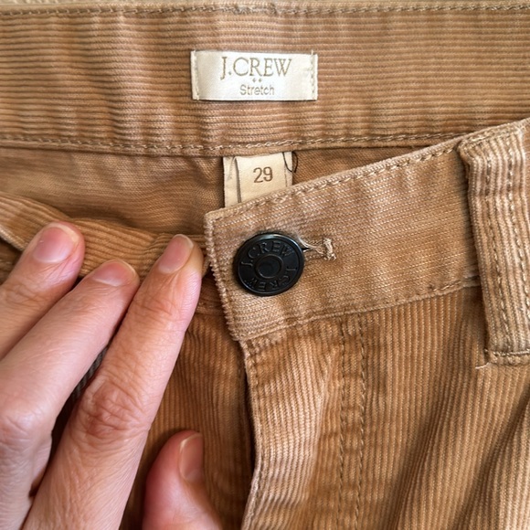 JCREW - size 29 tan corduroy pants 5 pockets EUC - Picture 3 of 6